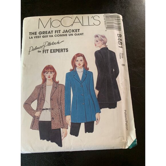 McCall's Misses Coat Sewing Pattern Sz 8 8461 - Uncut - Picture 1 of 9